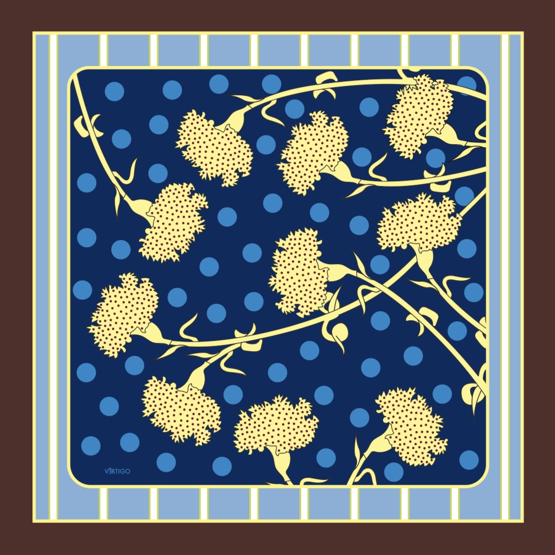 Pañuelo Clavel Blue